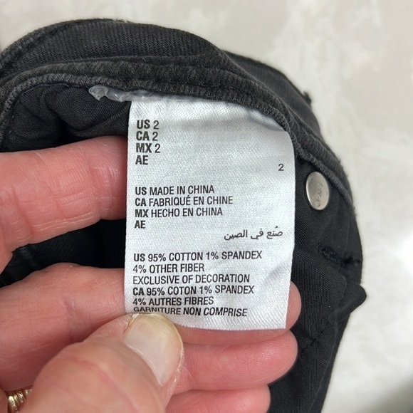 INC skinny Jeans, washed Black, Mid Rise, Regular Fit, size 2, NWT - Picture 9 of 10